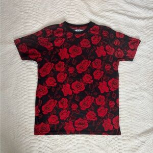 Red and Black Rose T-Shirt